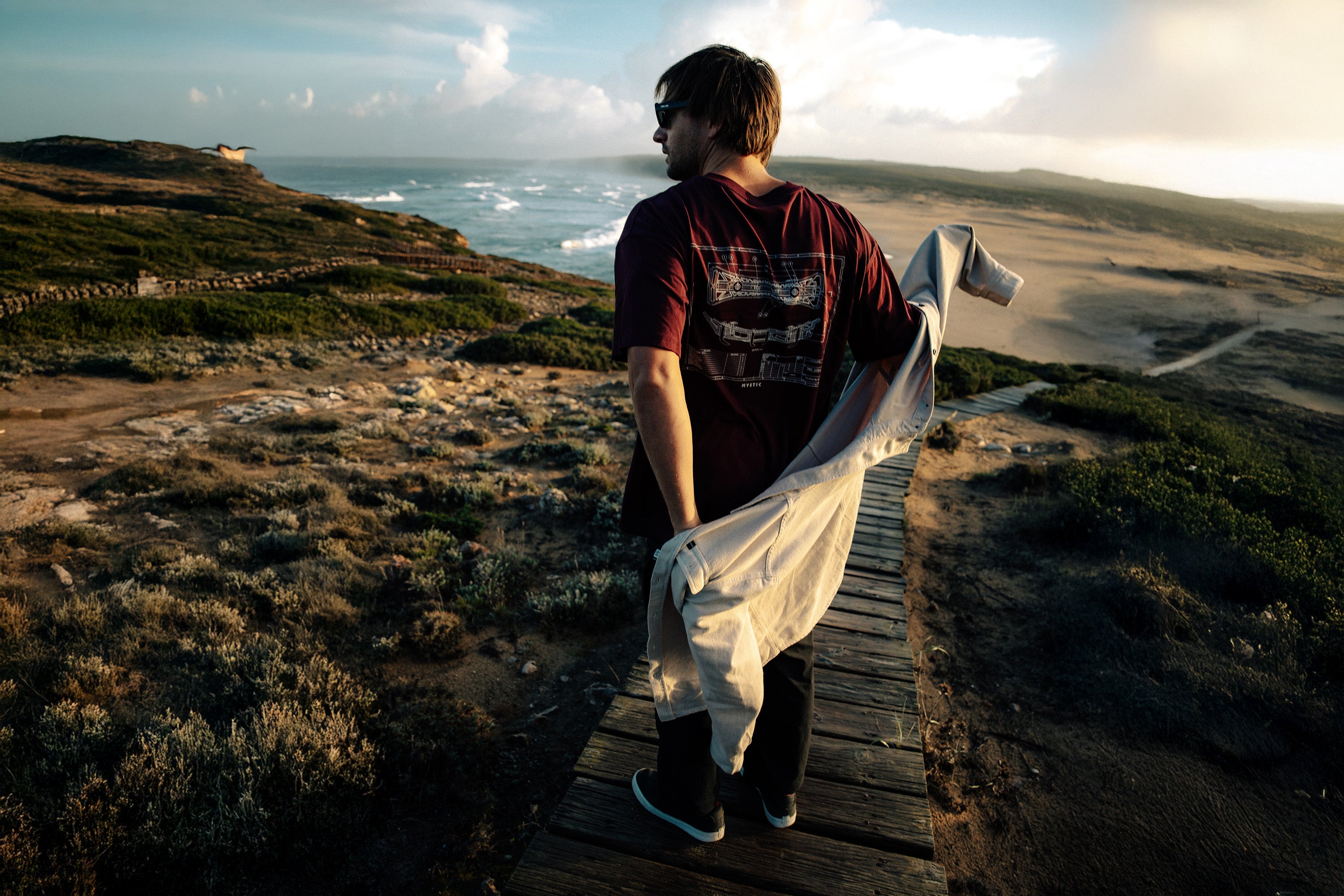 Mystic Concept SB1 Tee t-shirt rouge coton oversize