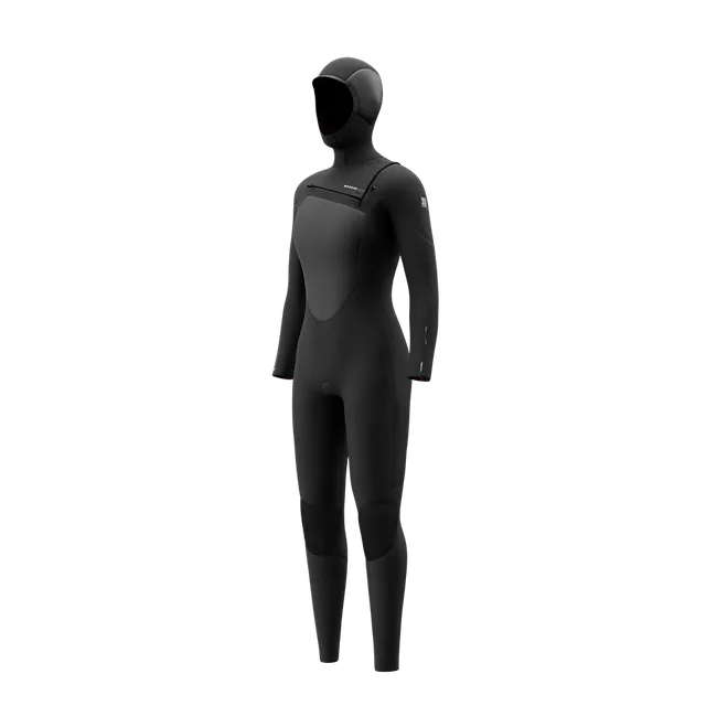 Mystic Gem combinaison 6/4/3mm cagoule zip front noir