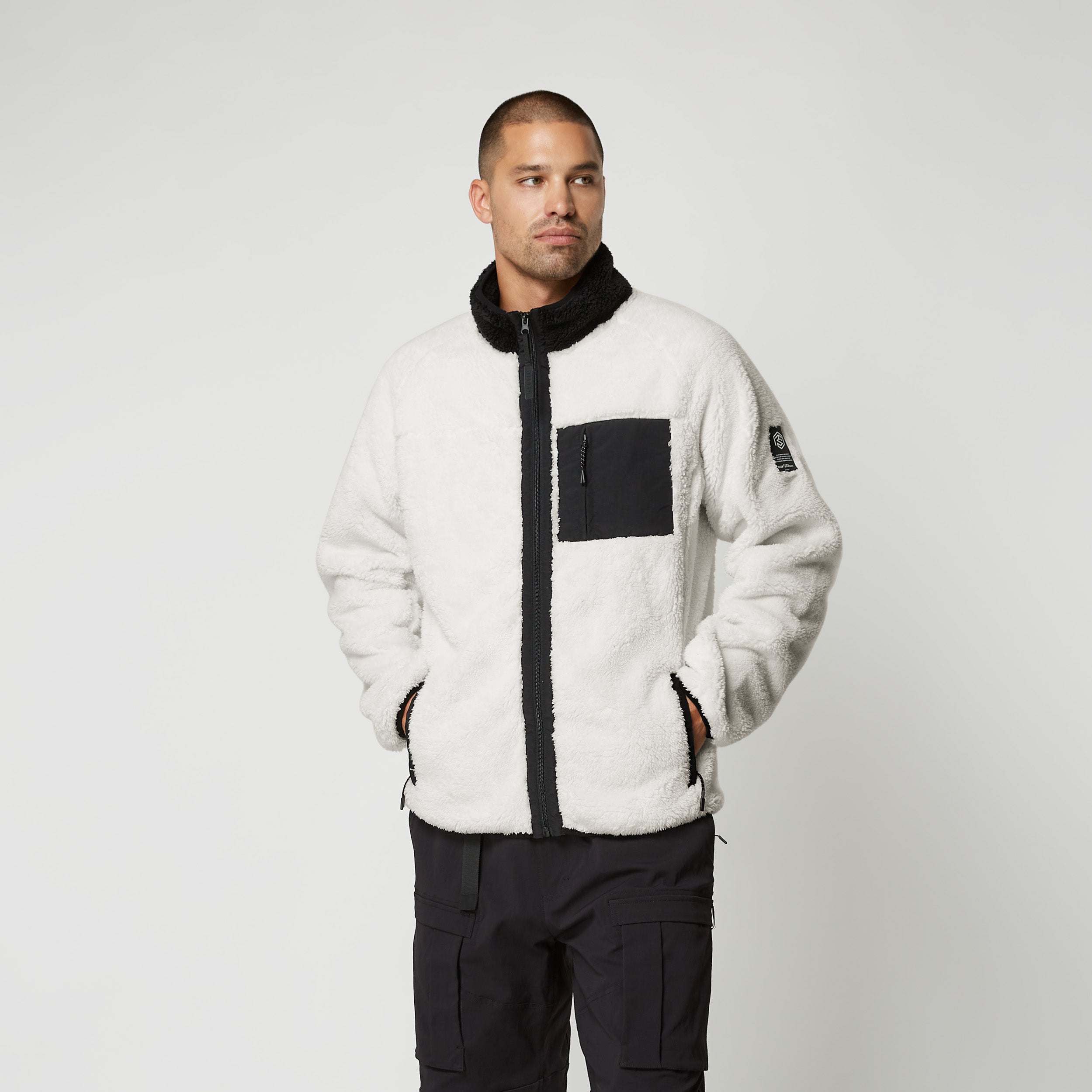 Mystic DTS Teddy sweat zippé noir chaud technique
