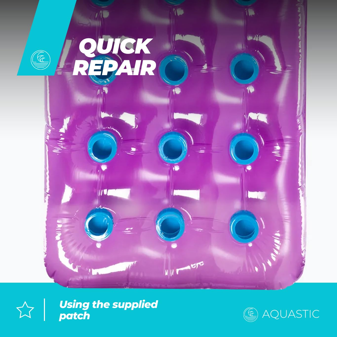 AQUASTIC ASM-188V matelas gonflable 188x71 cm violet