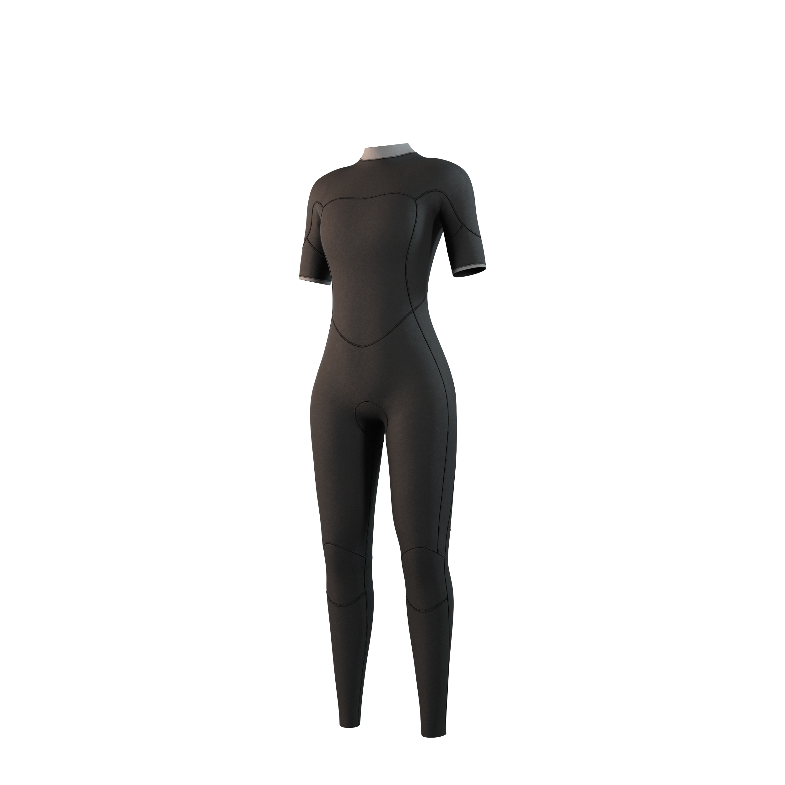 Mystic Brand Shortarm 3/2mm Bzip Flatlock shorty femme noir