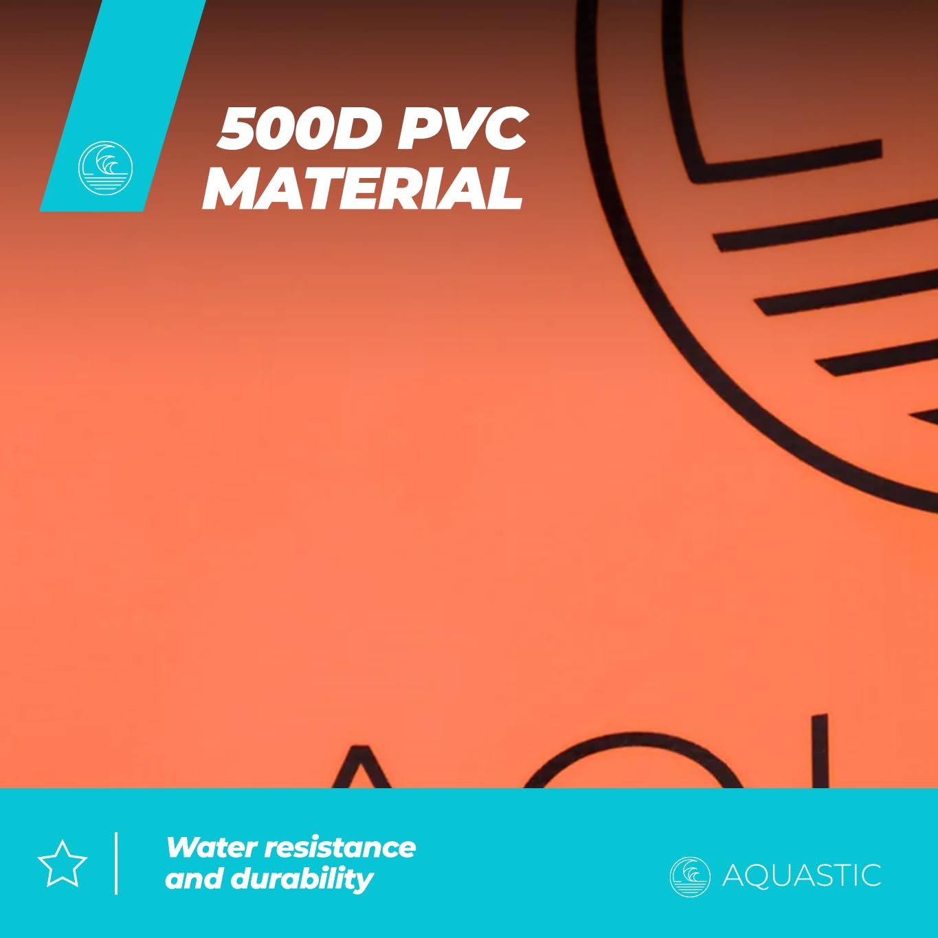 AQUASTIC HT-2225-4 sac étanche 30 L orange PVC 500D