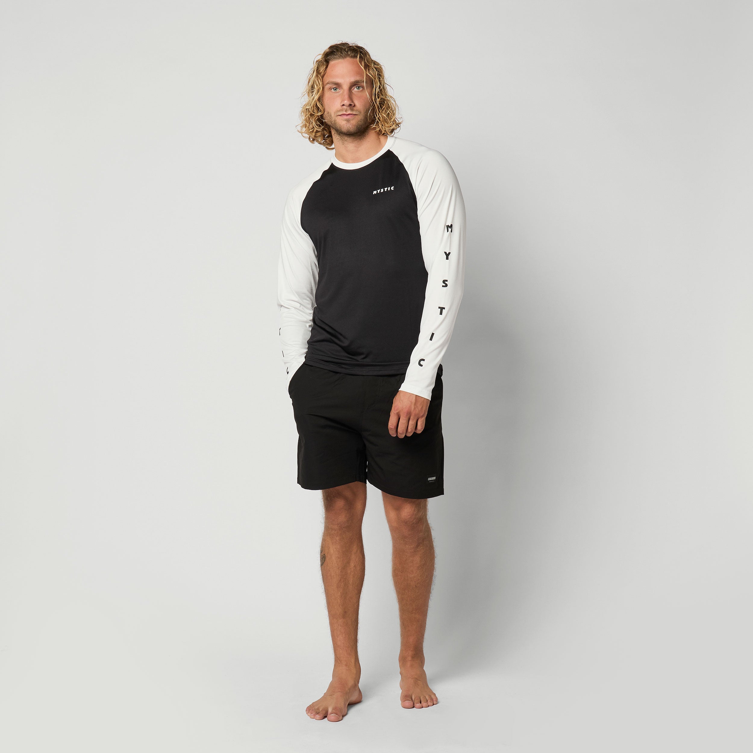 Mystic Bolt L/S Quickdry lycra homme blanc bleu