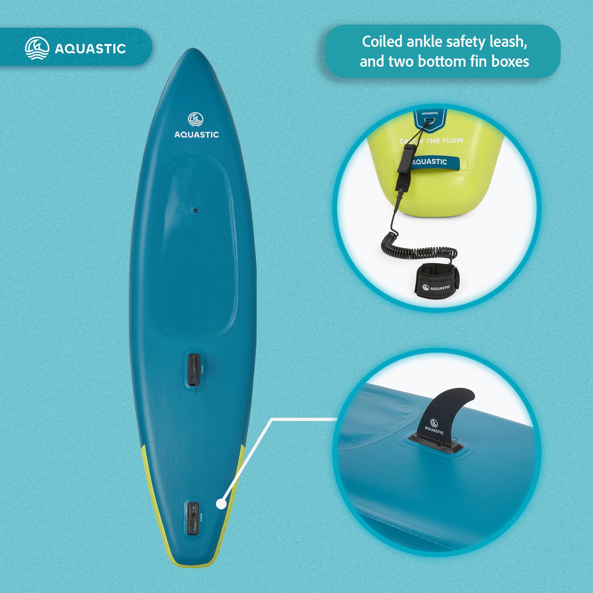 AQUASTIC Raglan 11'2 paddle kayak gonflable avec siège