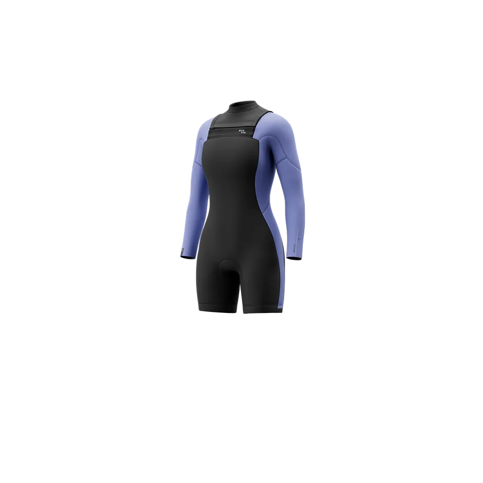 Mystic Haven Longarm Shorty 3/2mm Double Fzip shorty iris blue
