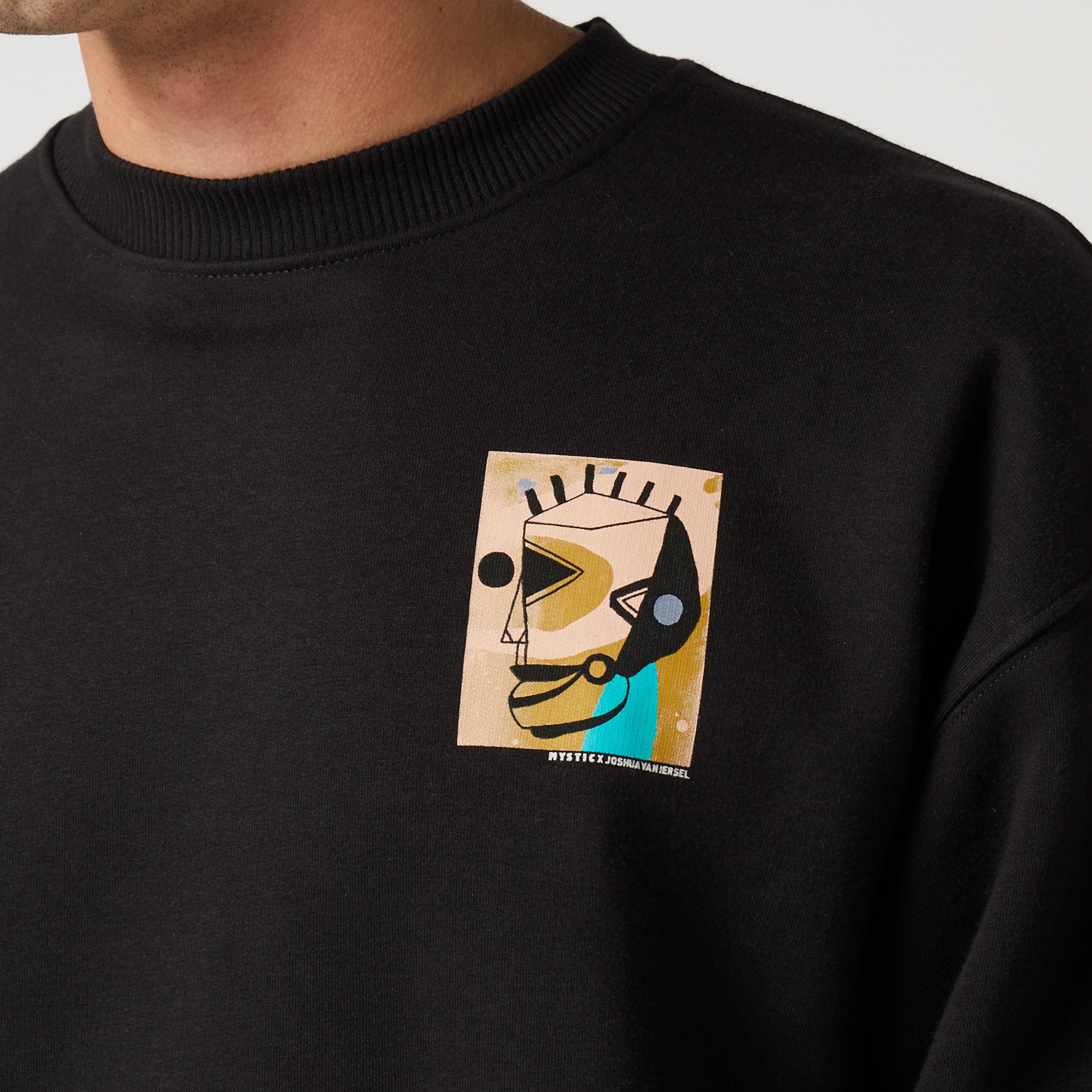 Mystic The Joshua Crew sweat coton noir L