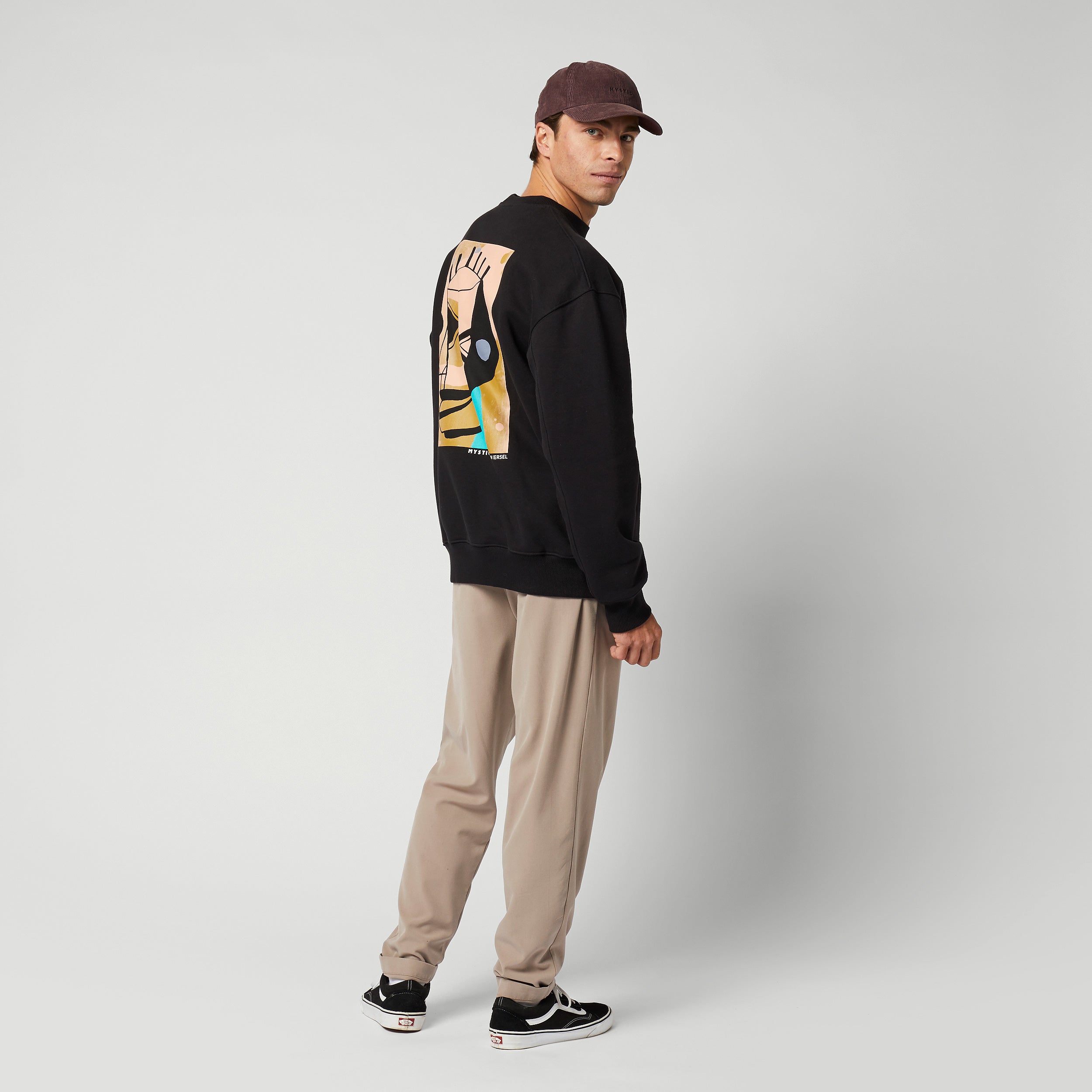 Mystic The Joshua Crew sweat coton noir L