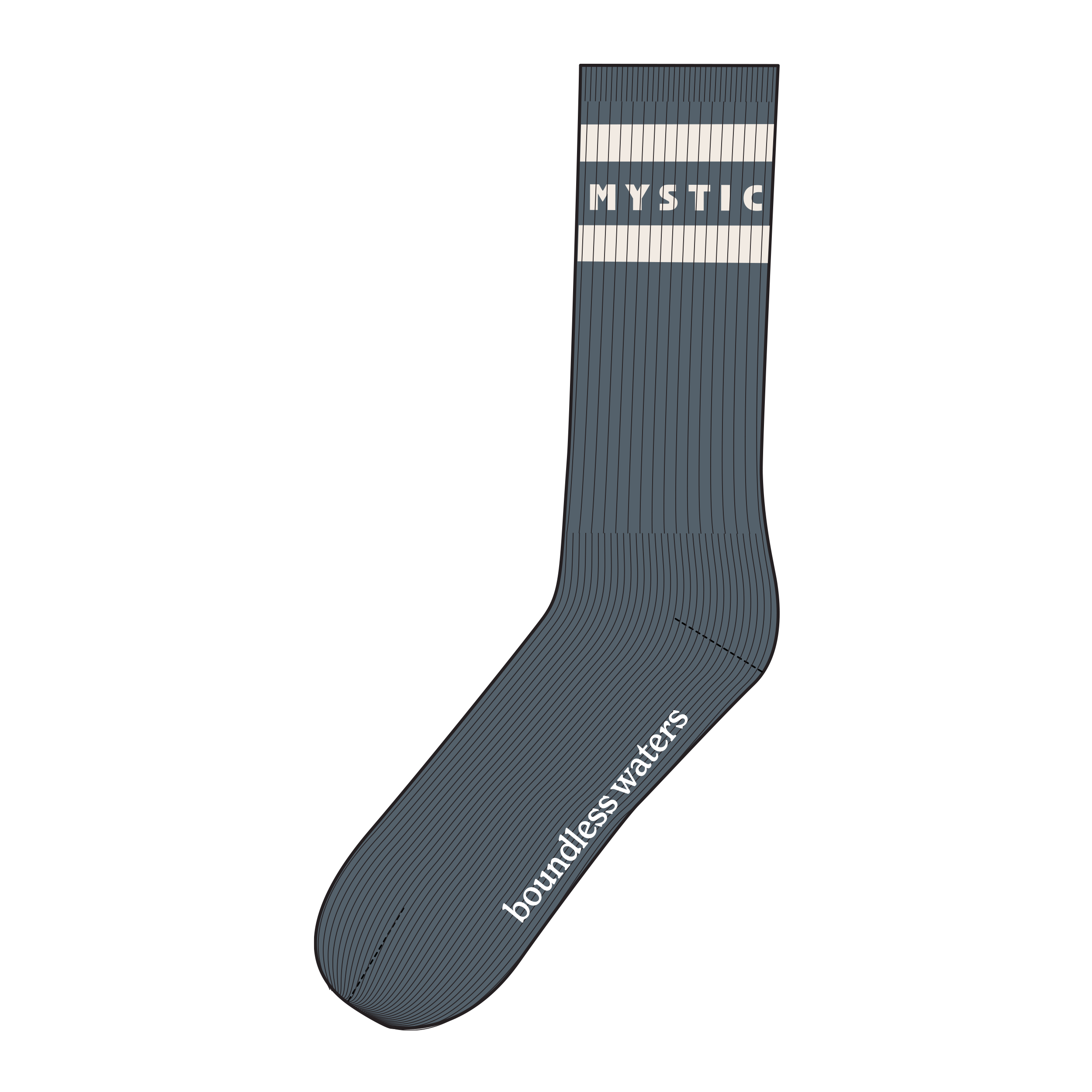Mystic Brand Season chaussettes mixte rouge coton