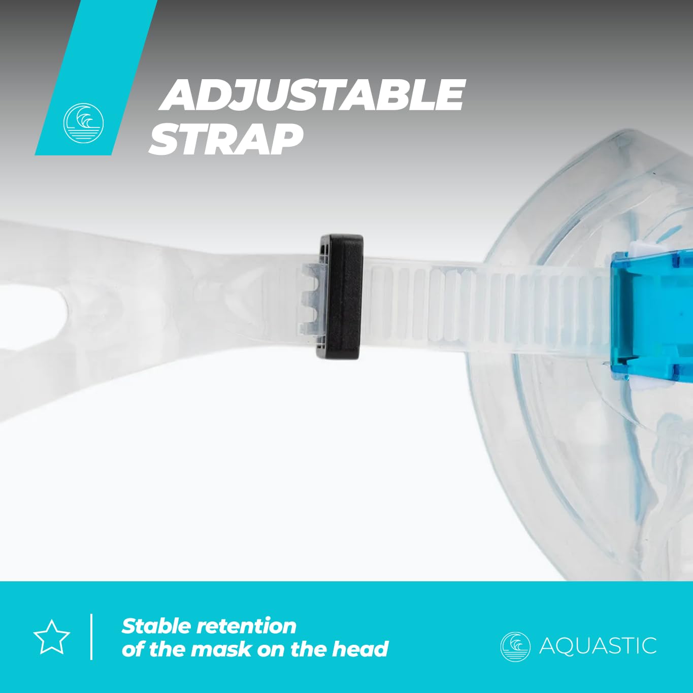 AQUASTIC Kit Snorkeling Enfant 3-en-1 Masque Palmes Tuba 33/38
