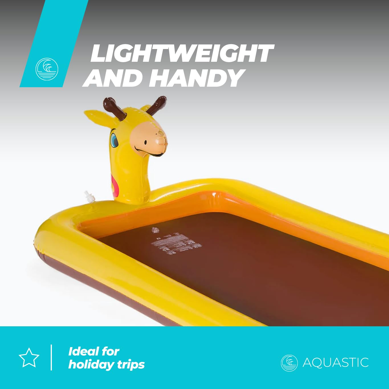 AQUASTIC ASP-180G pataugeoire gonflable girafe 97L jaune