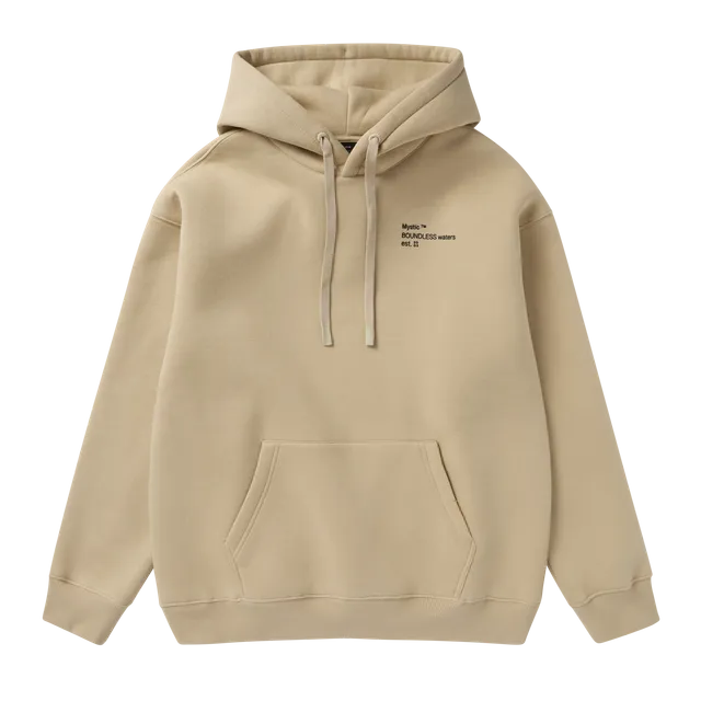 Mystic Heartsease Hood Sweat à capuche kaki pâle XL molleton