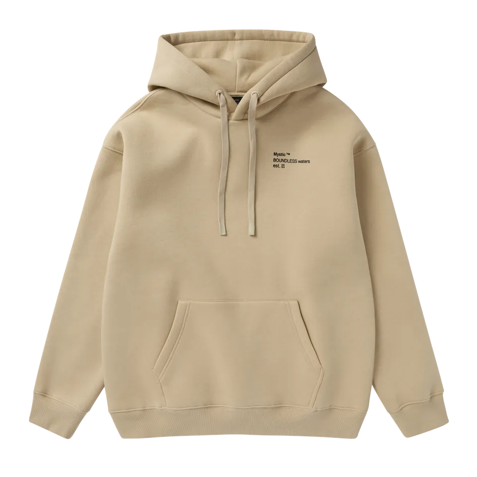 Mystic Heartsease Hood Sweat à capuche kaki pâle XL molleton