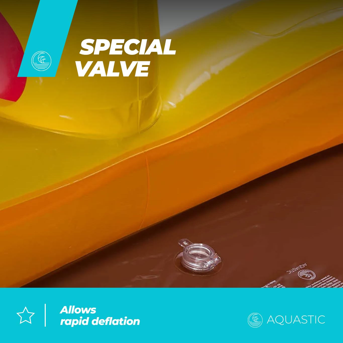 AQUASTIC ASP-180G pataugeoire gonflable girafe 97L jaune