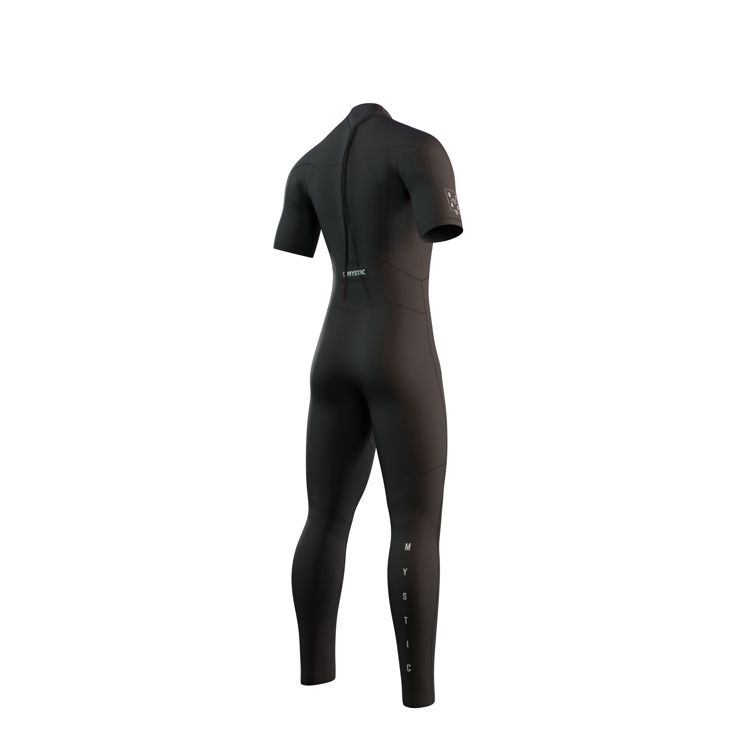 Mystic Star Shortarm 3/2mm Bzip combinaison shorty noir homme