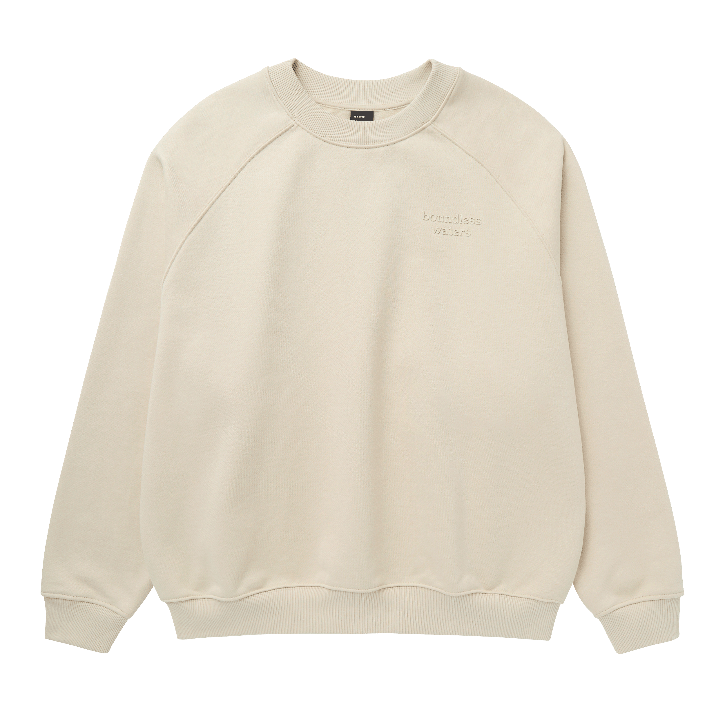 Mystic Enroute Crew sweat M noir molleton épais