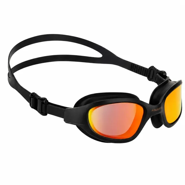 AQUASTIC Vili lunettes de natation miroir noires