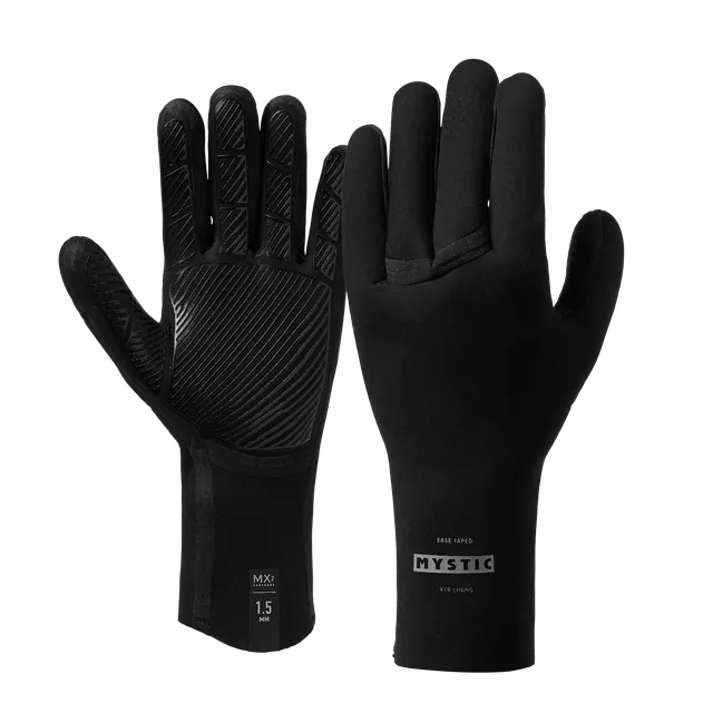 Mystic Crest 1.5mm gants néoprène noir 5 doigts
