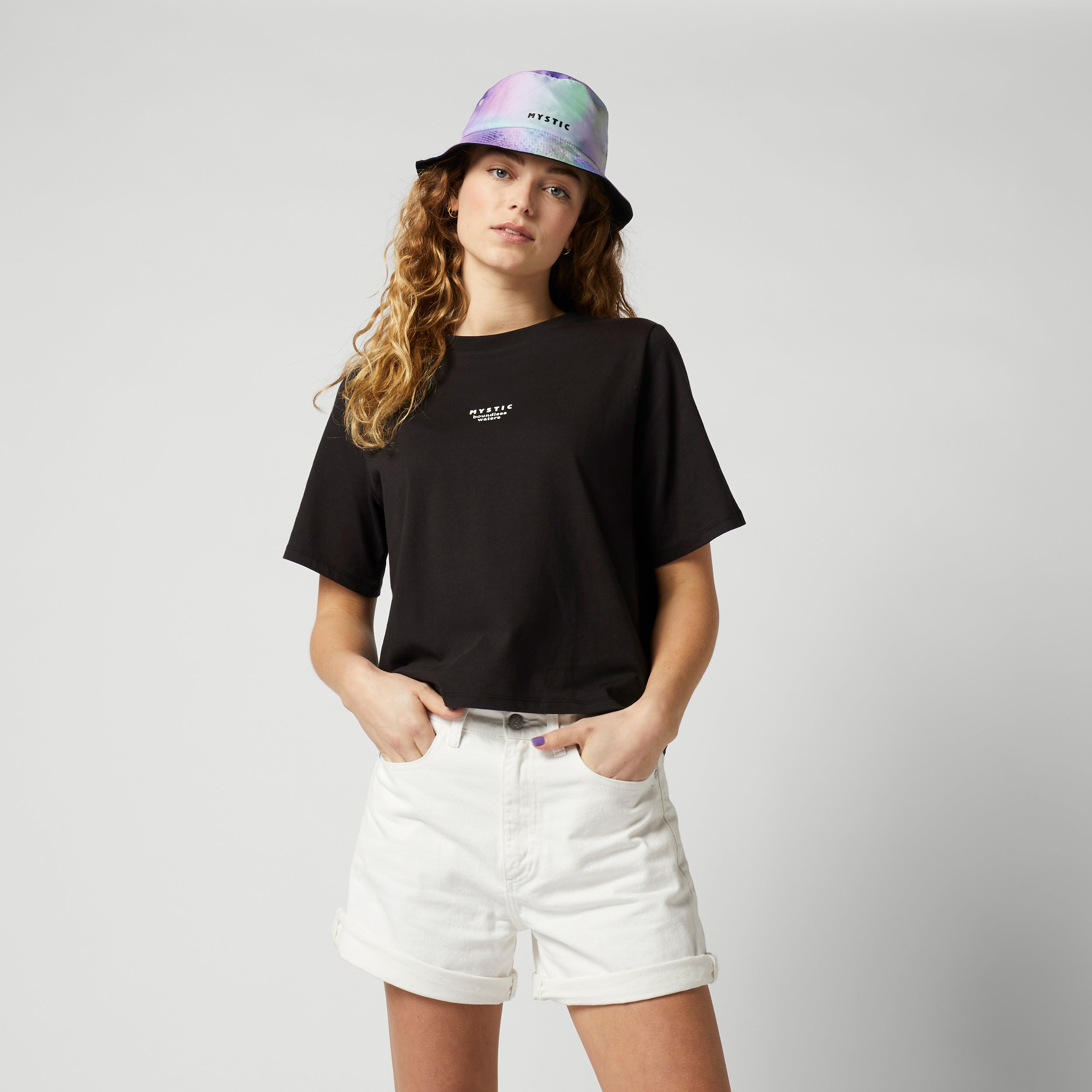 Mystic Holocene Tee t-shirt femme noir 100% coton