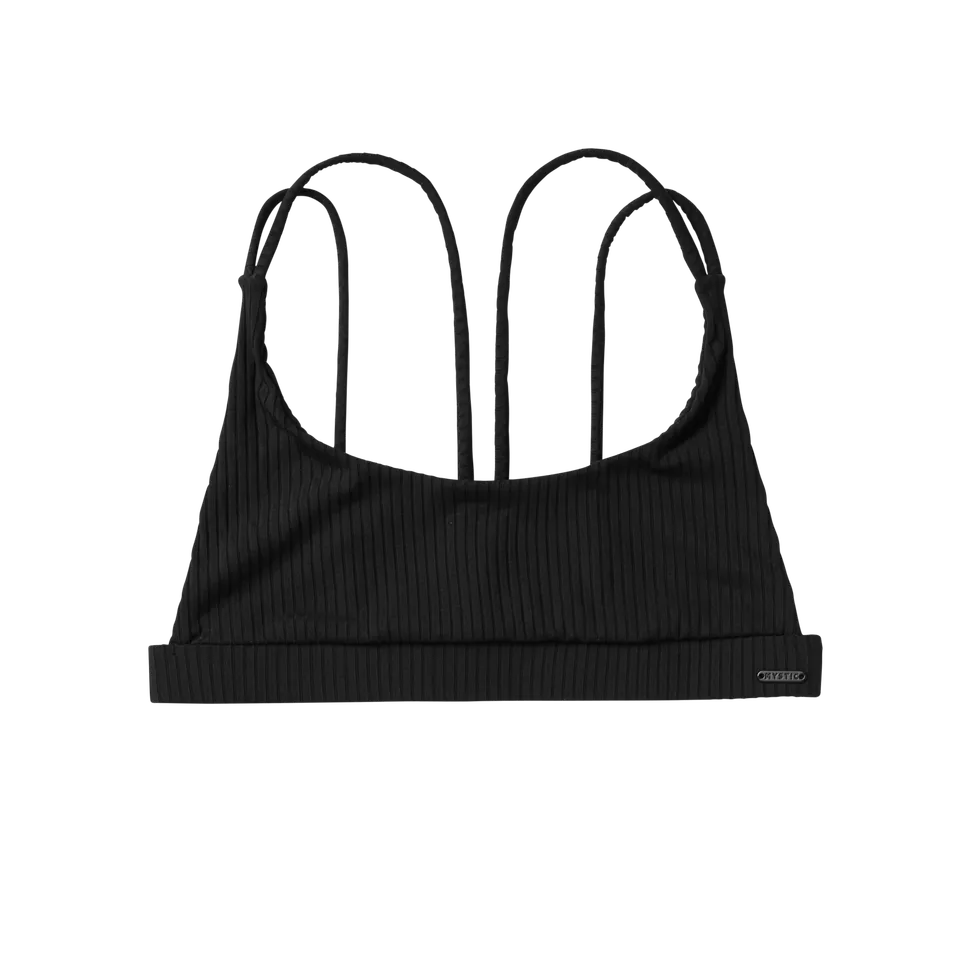 Mystic Bodil haut bikini femme noir dos croisé