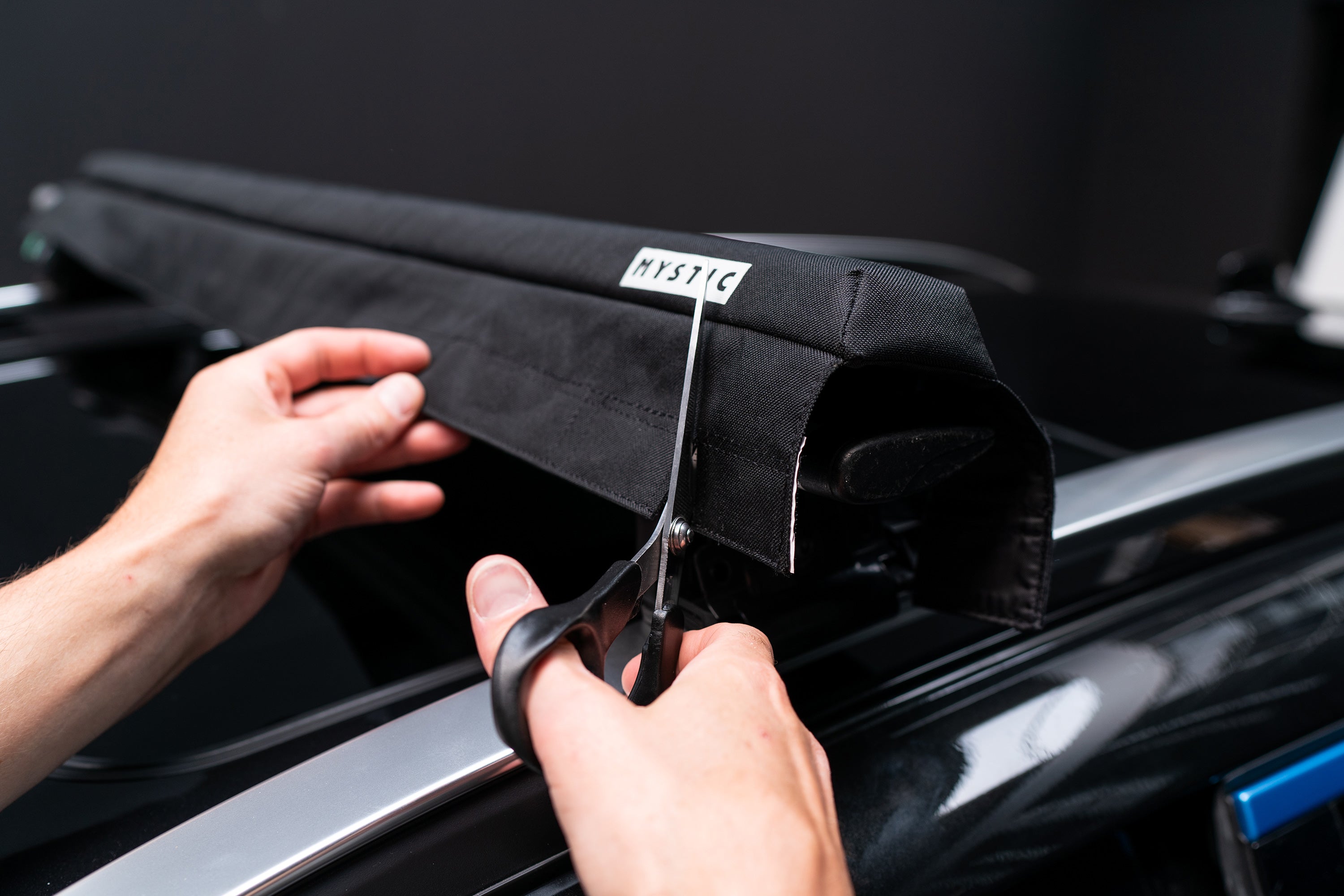 Mystic Roofrack Pads Round mousses 70cm Noir x2