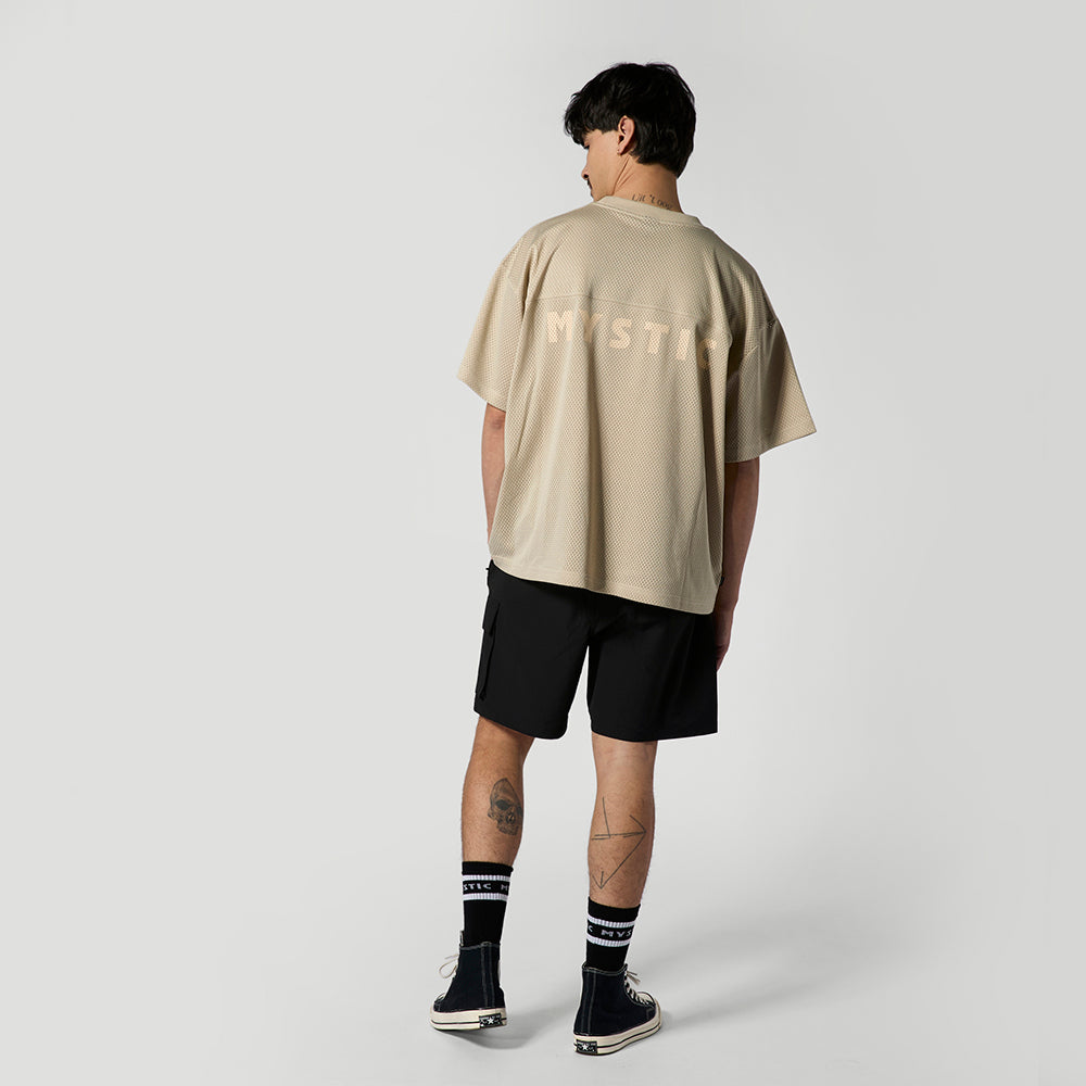Mystic Relay Tee Sand t-shirt mesh respirant