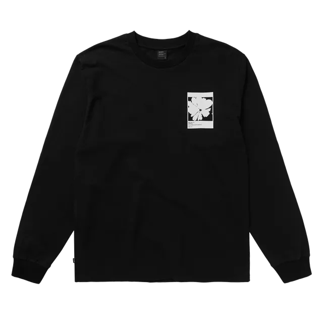 Mystic Heartsease L/S t-shirt noir coton
