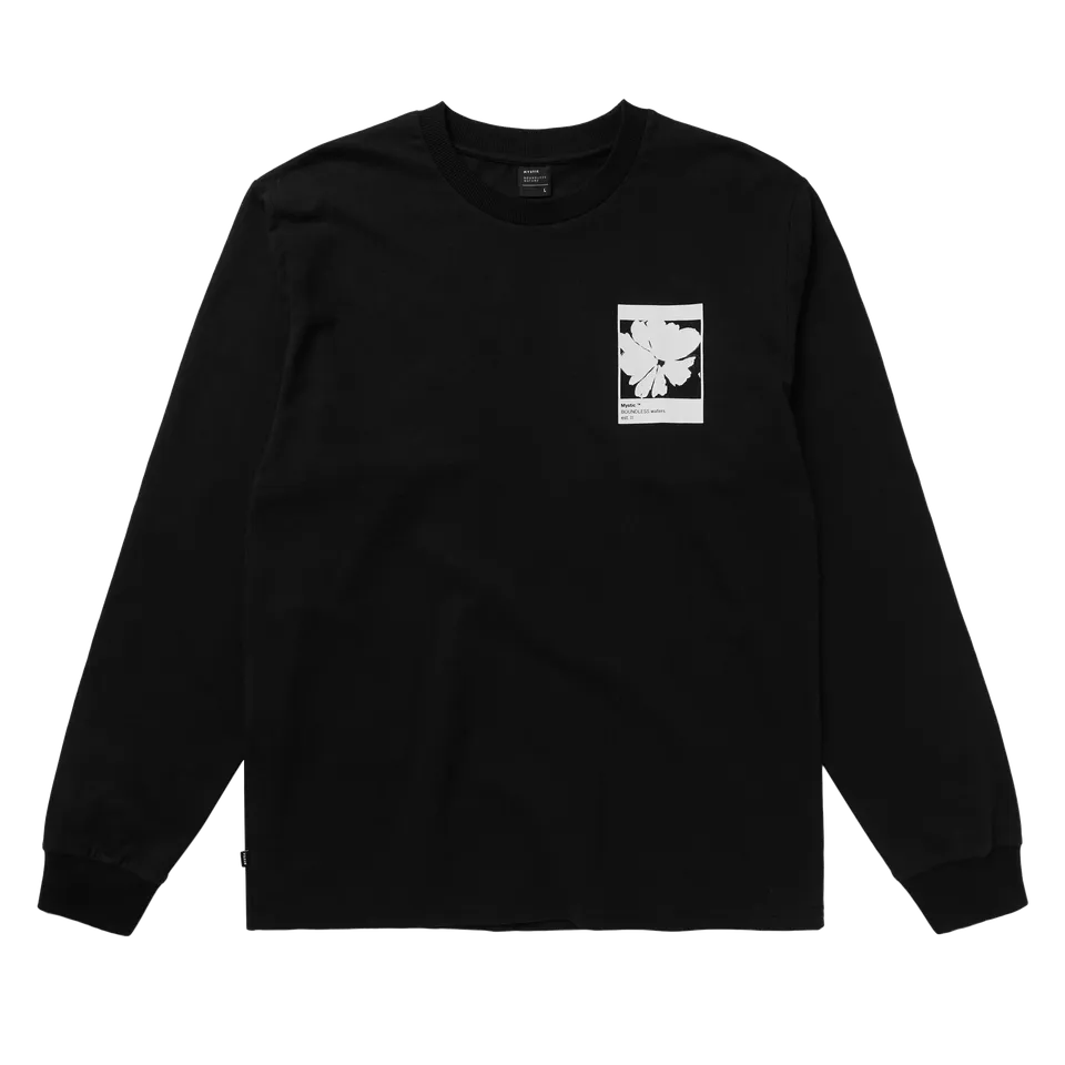 Mystic Heartsease L/S t-shirt noir coton