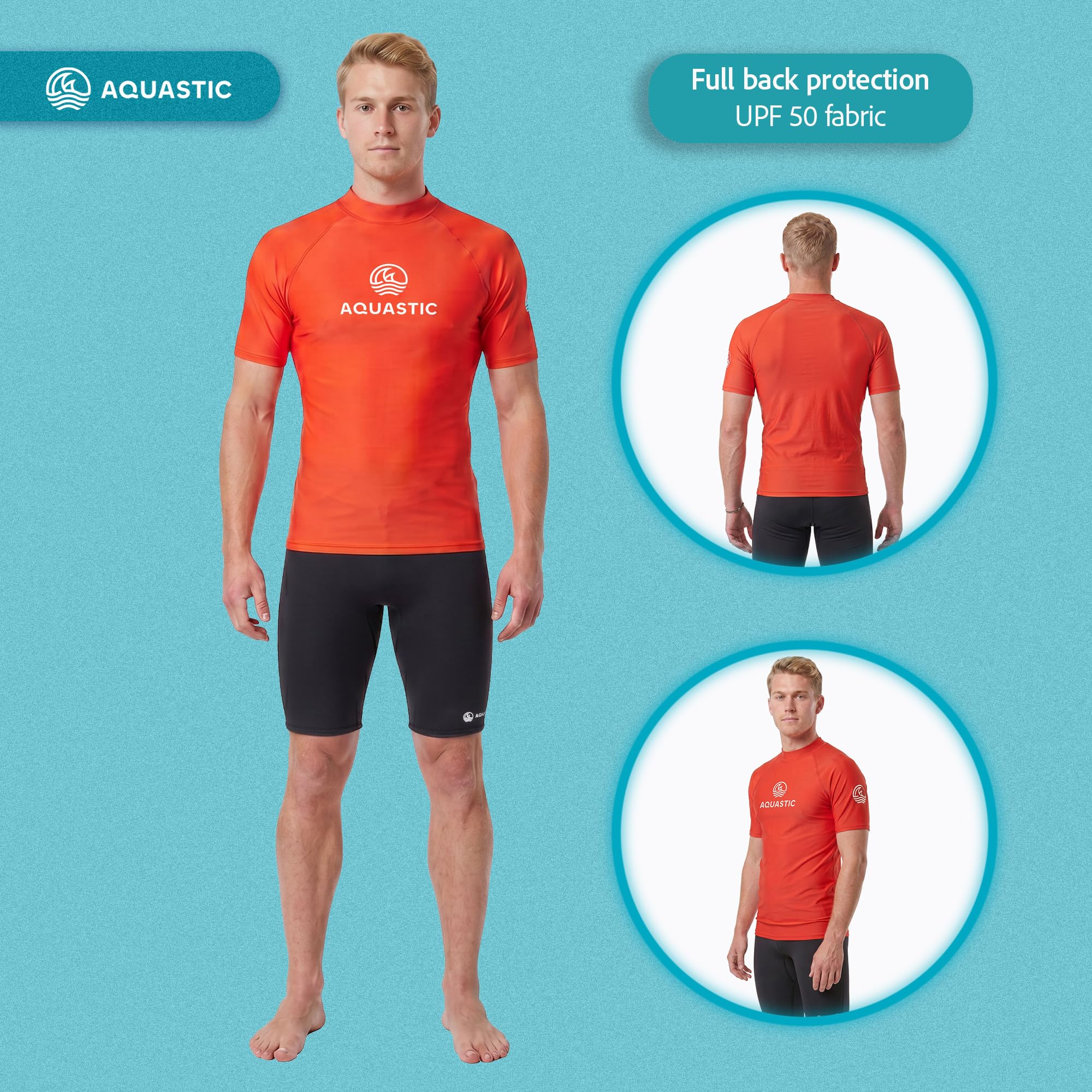 AQUASTIC Rimos t-shirt UV homme manches longues UPF 50+