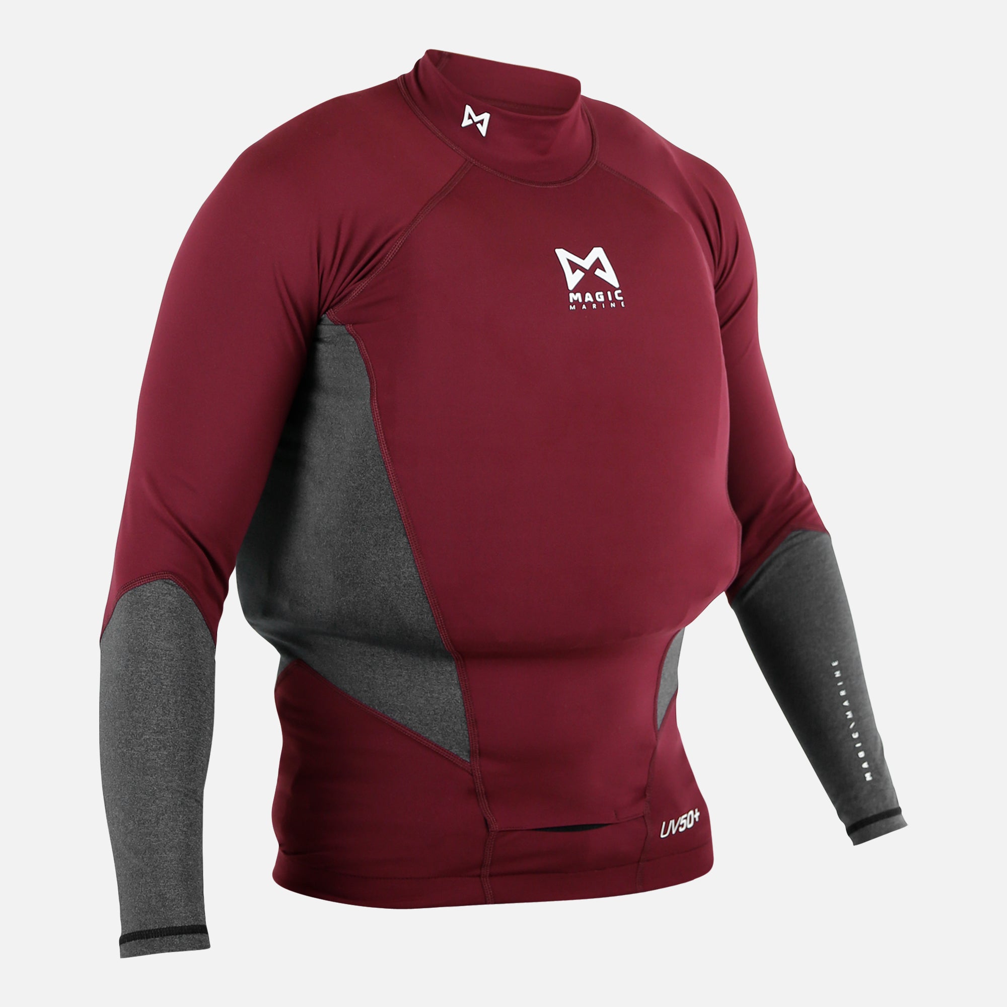 Magic Marine Racing Overtop L/S lycra rouge manche long