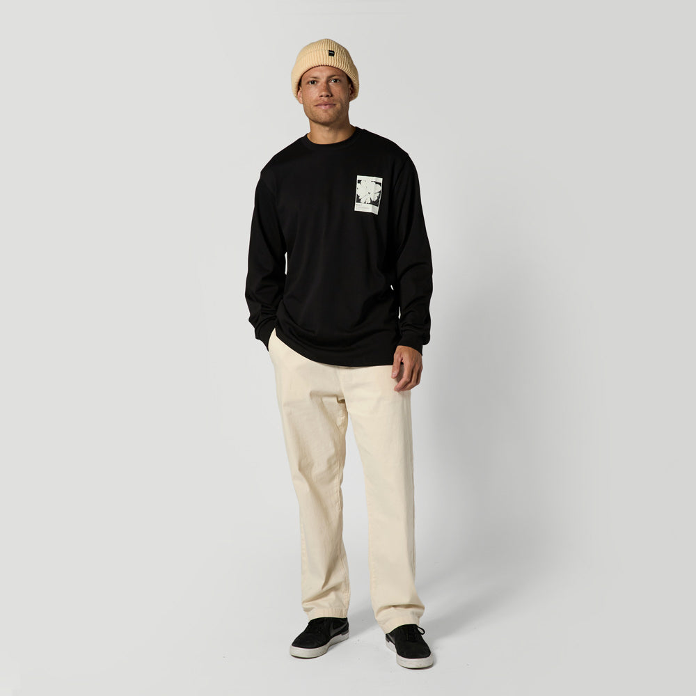 Mystic Heartsease L/S t-shirt noir coton