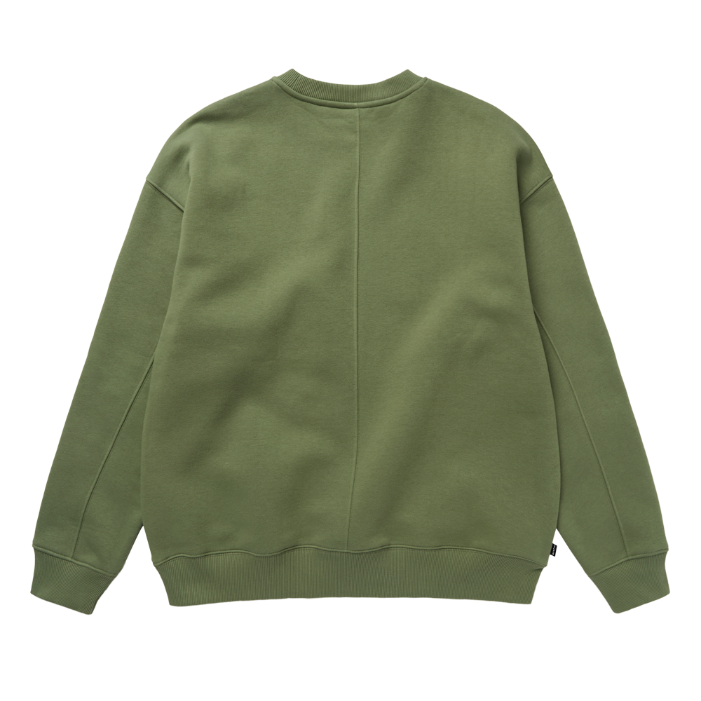 Mystic Trademark Sweat Col Rond Marron Doux