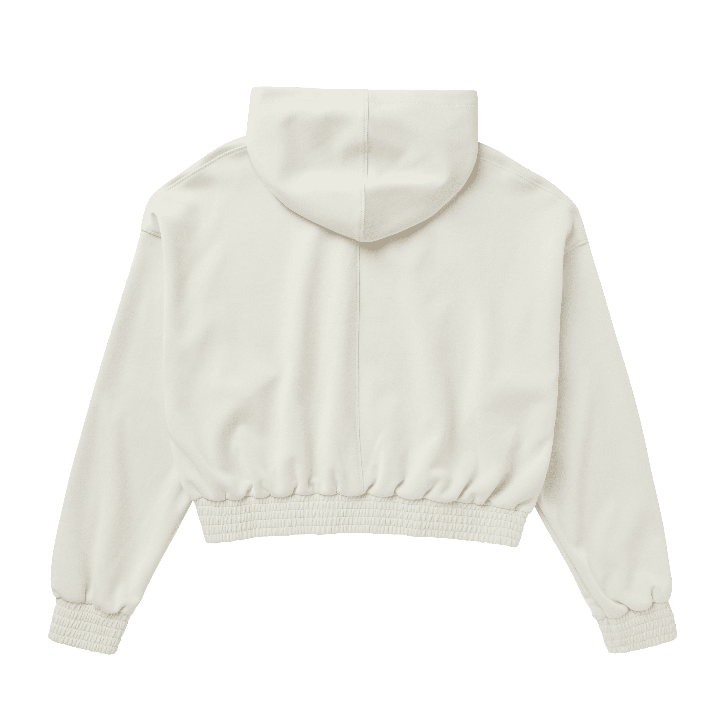 Mystic Breezy Hood sweat à capuche femme Dirty White cropped