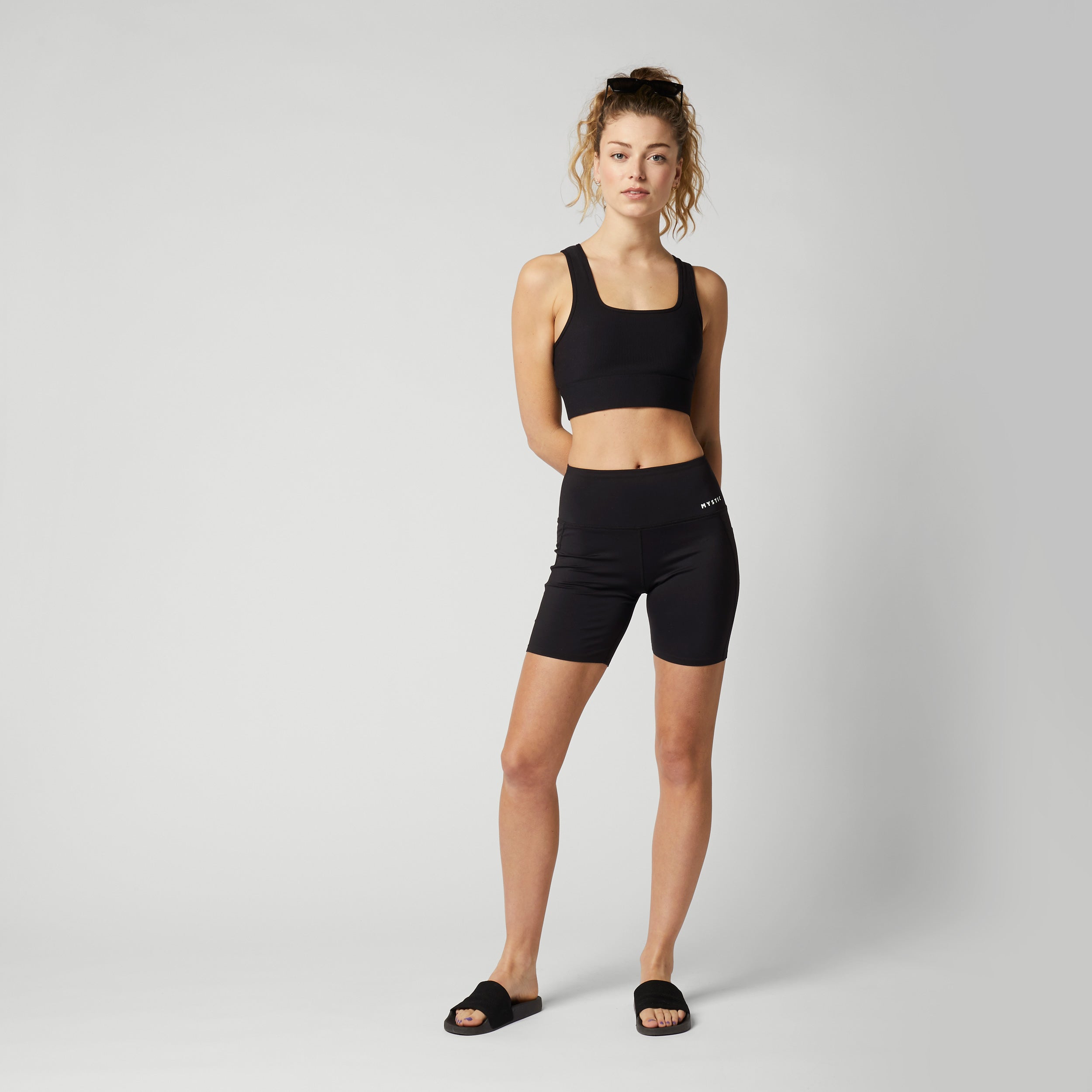 Mystic Terri Performance Biker Shorts femme noir UPF50+