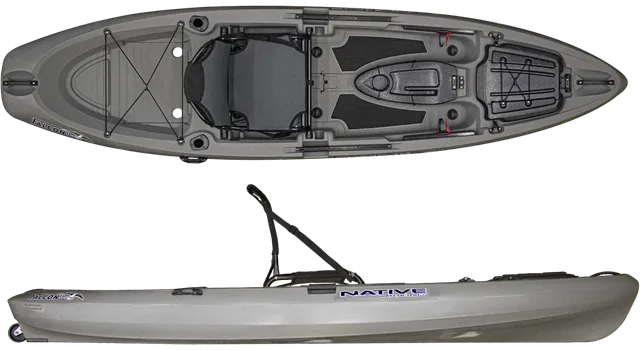 Native Watercraft Falcon 11 kayak pêche gris stable