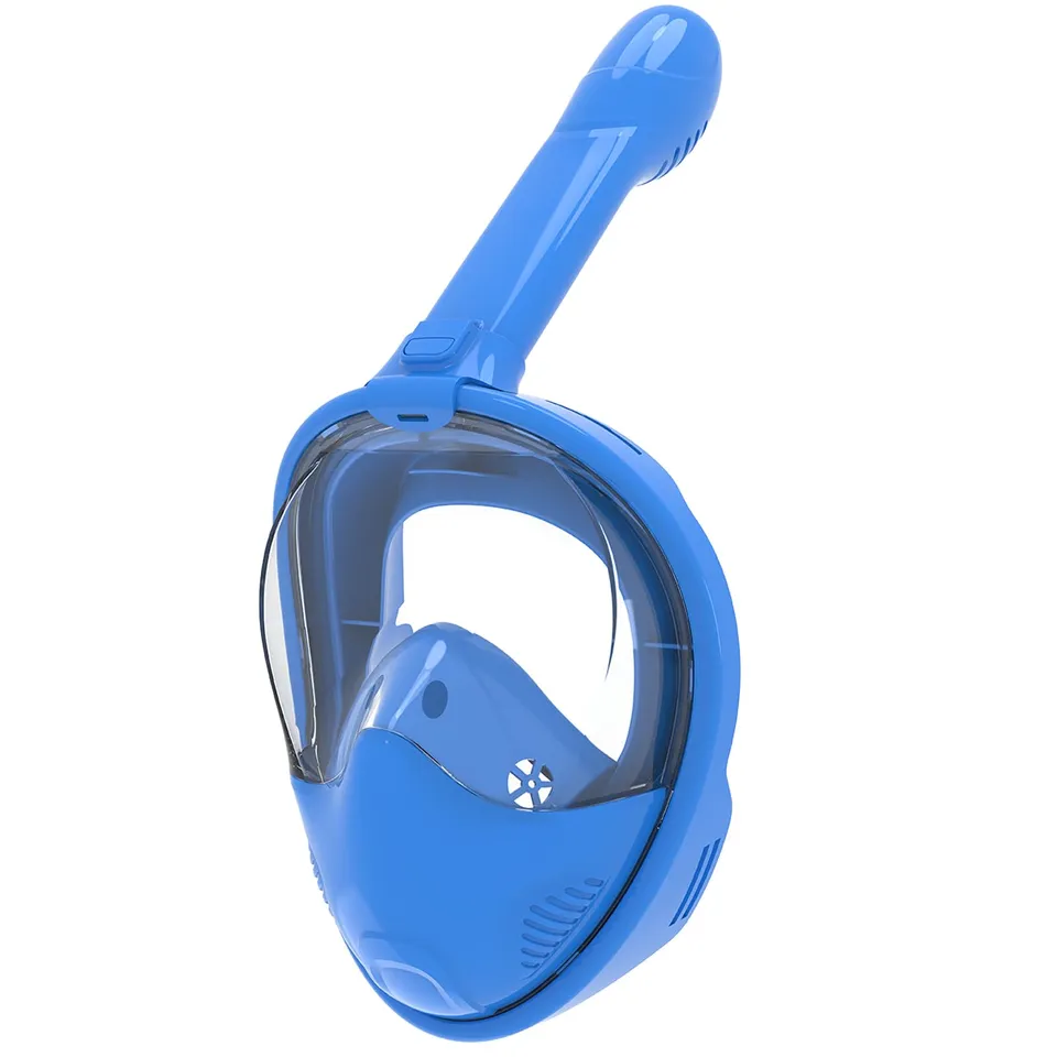 FLYBOO masque snorkeling intégral bleu XS 180°