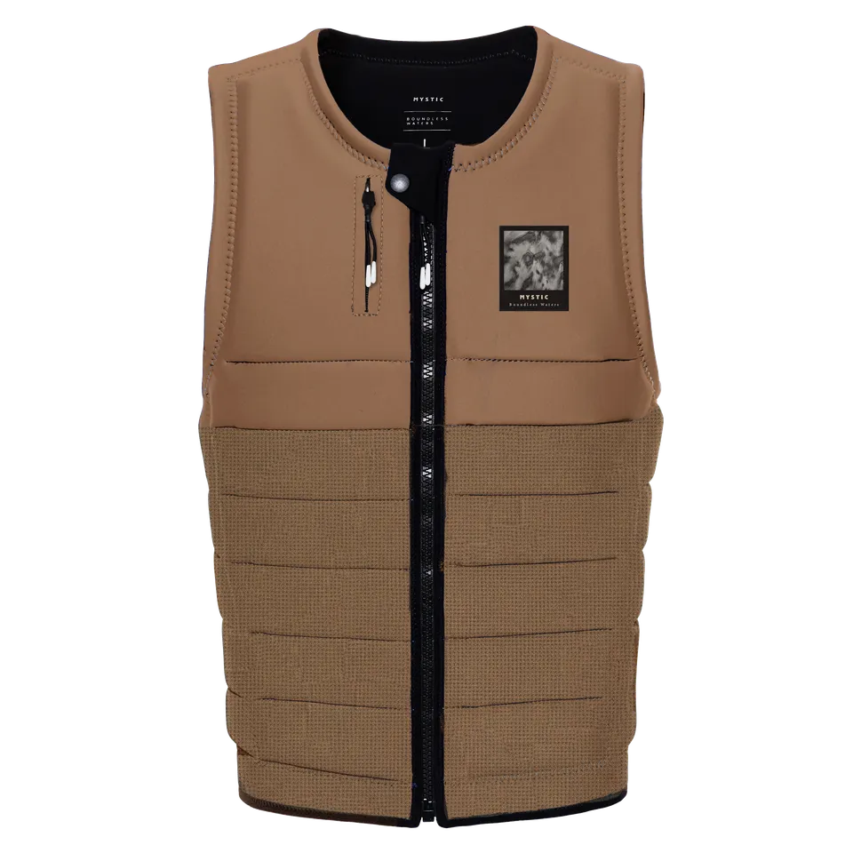 Mystic The Dom Fzip Gilet Impact Wake Marron