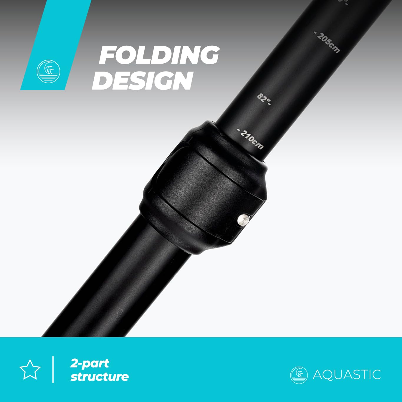 AQUASTIC AQS-SPD003 pagaie kayak double 170-220 cm