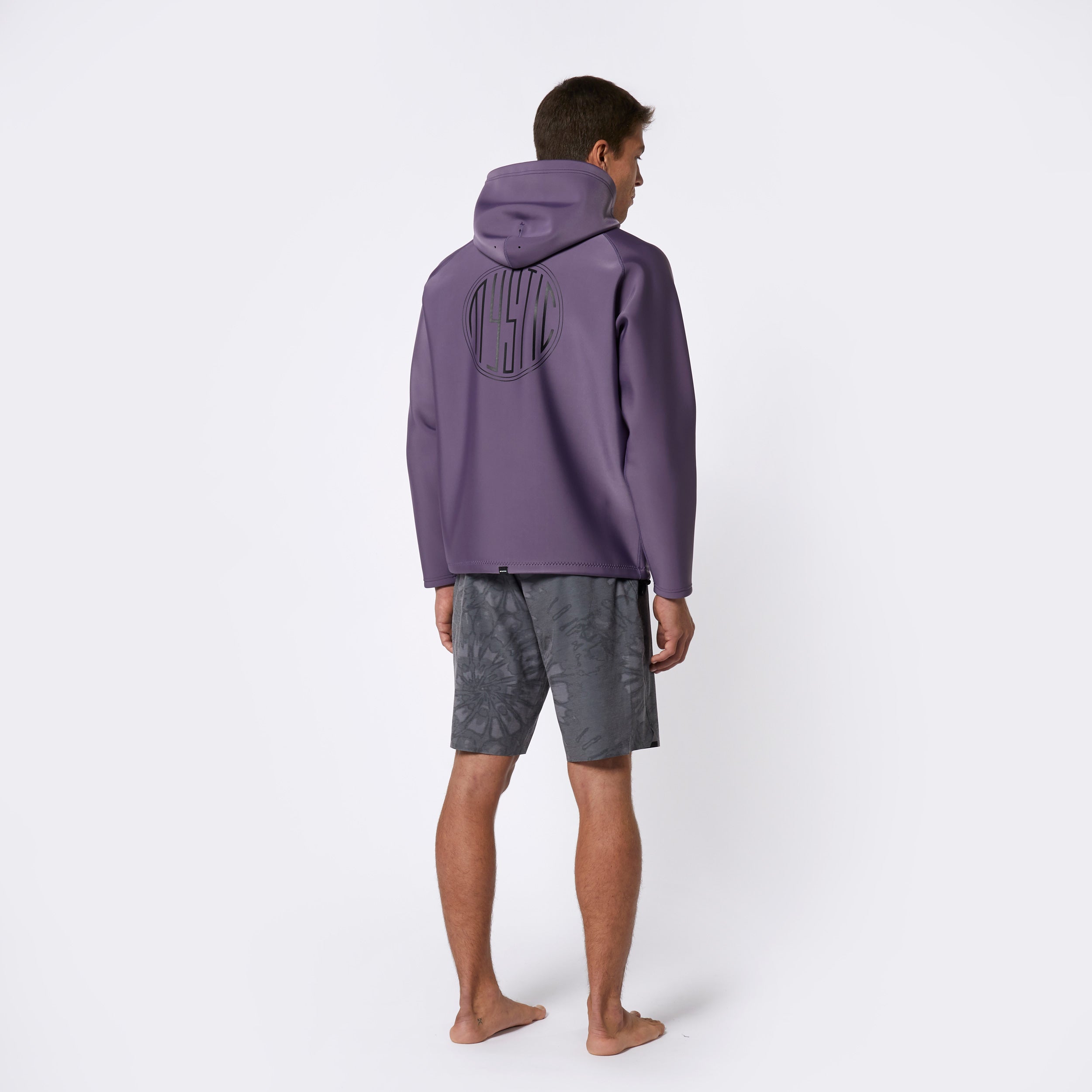 Mystic Grit Hoodie 2mm sweat néoprène noir coupe-vent