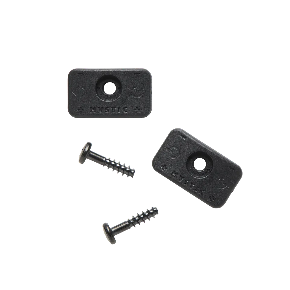 Mystic Foil Footstrap washer + screw visserie foil Black