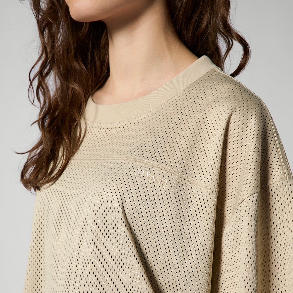 Mystic Relay Tee Sand t-shirt mesh respirant