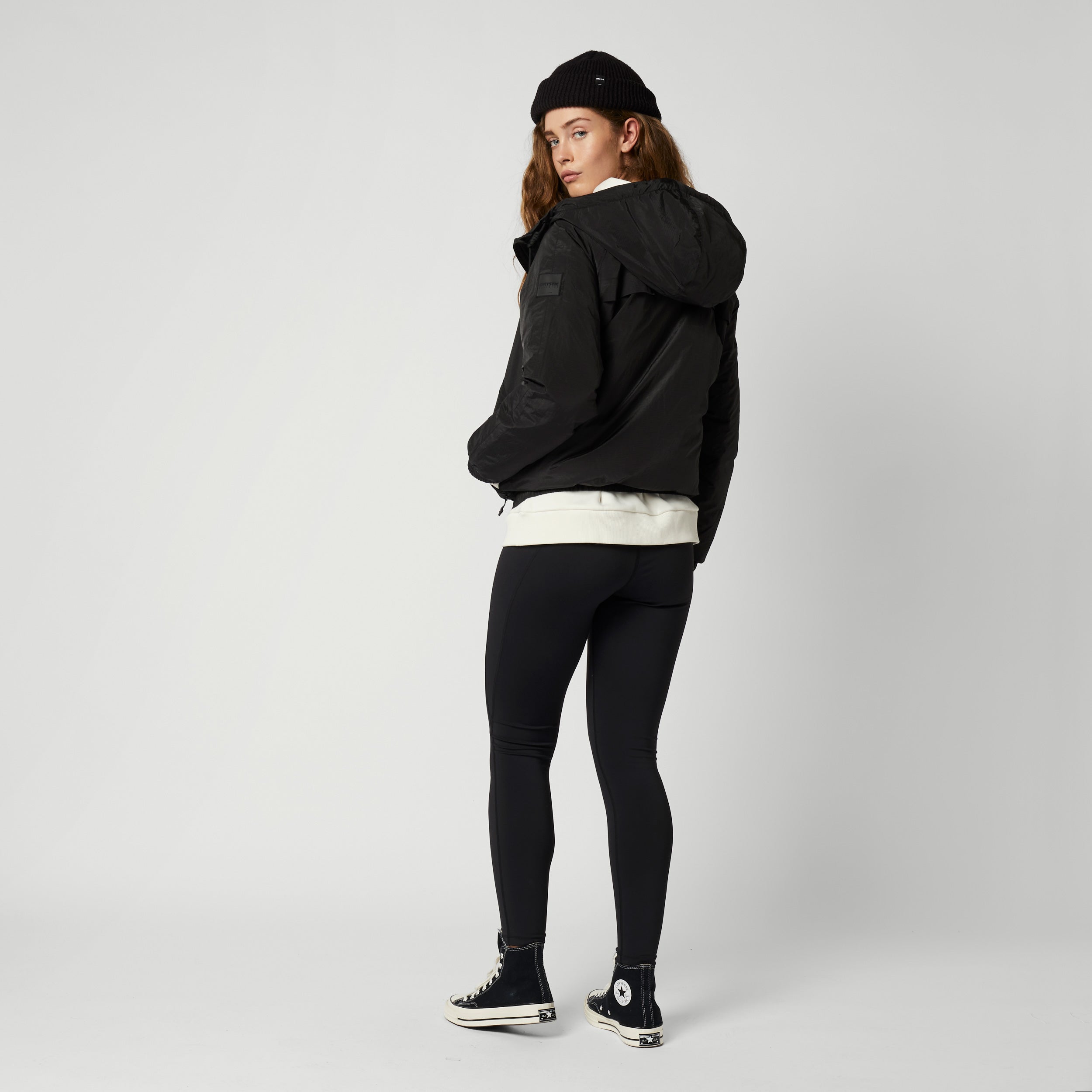Mystic Hooded Bomber veste femme noire 5K