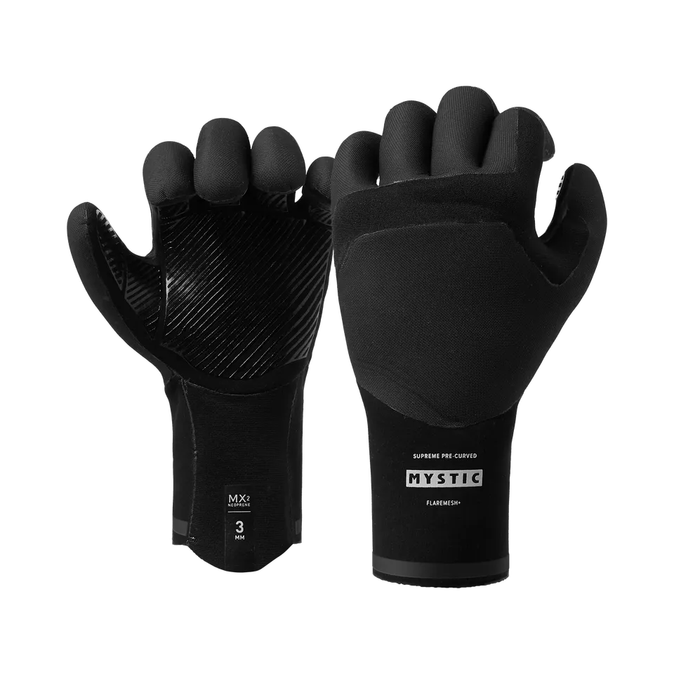 Mystic Roam Gants Néoprène 3mm 5 Doigts Noir