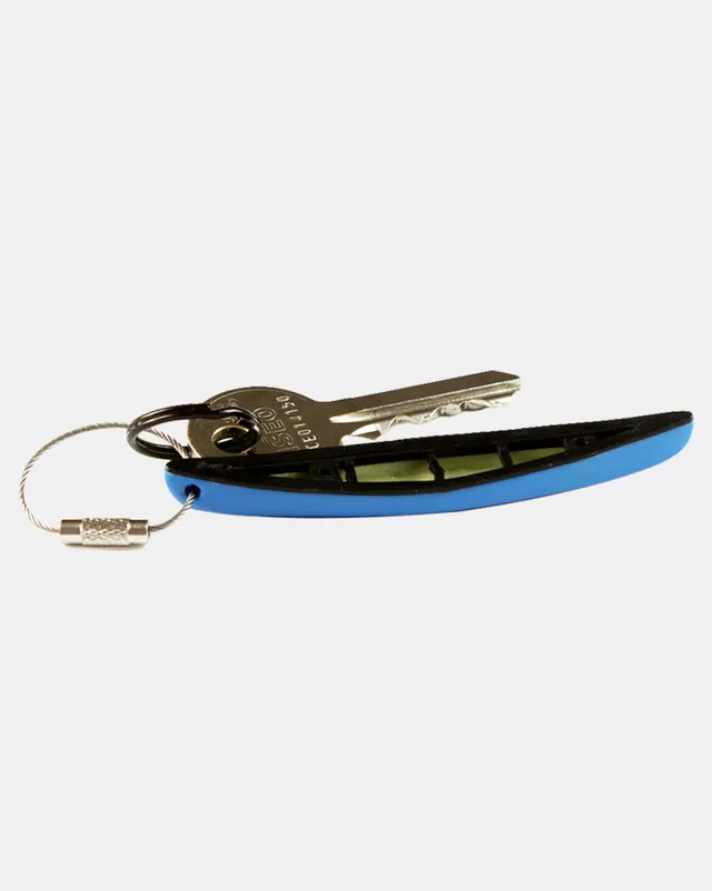 Hiko Hobkey porte-clés canoë bleu flottant