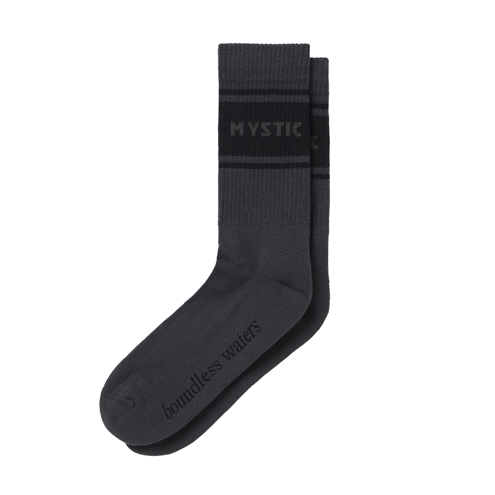 Mystic Essential Chaussettes Noires coton