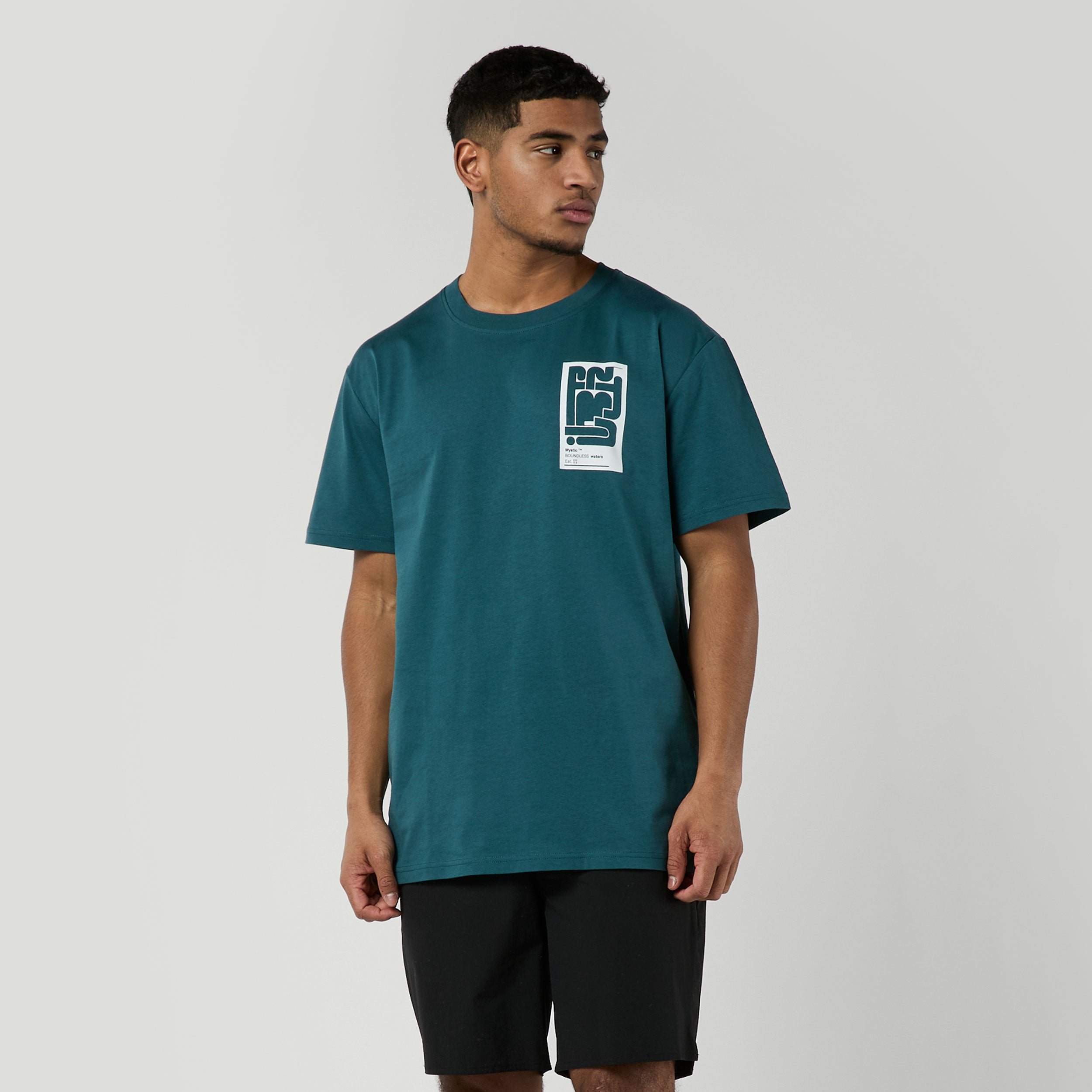 Mystic Boundless Tee t-shirt coton sarcelle