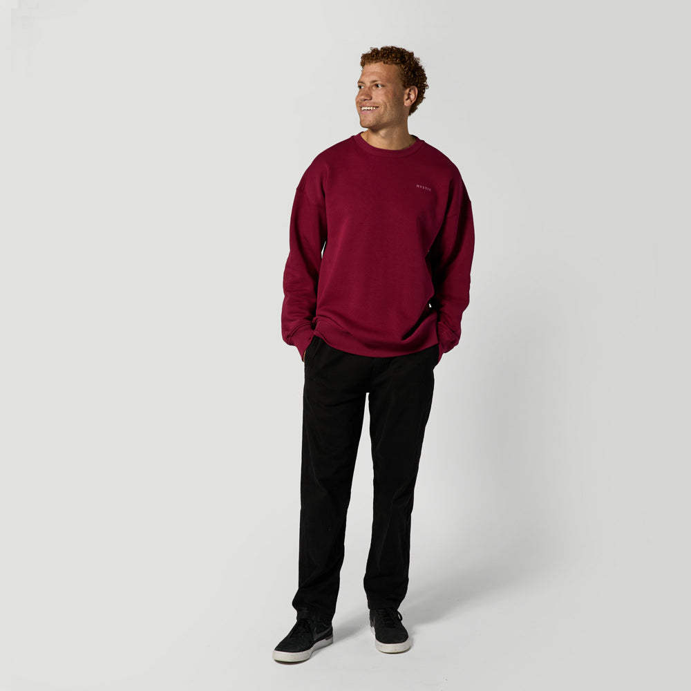 Mystic Profile Crew sweat coton noir