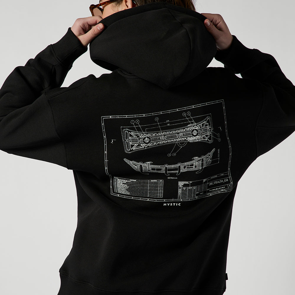 Mystic Concept SB1 Sweat Capuche Noir molleton coton