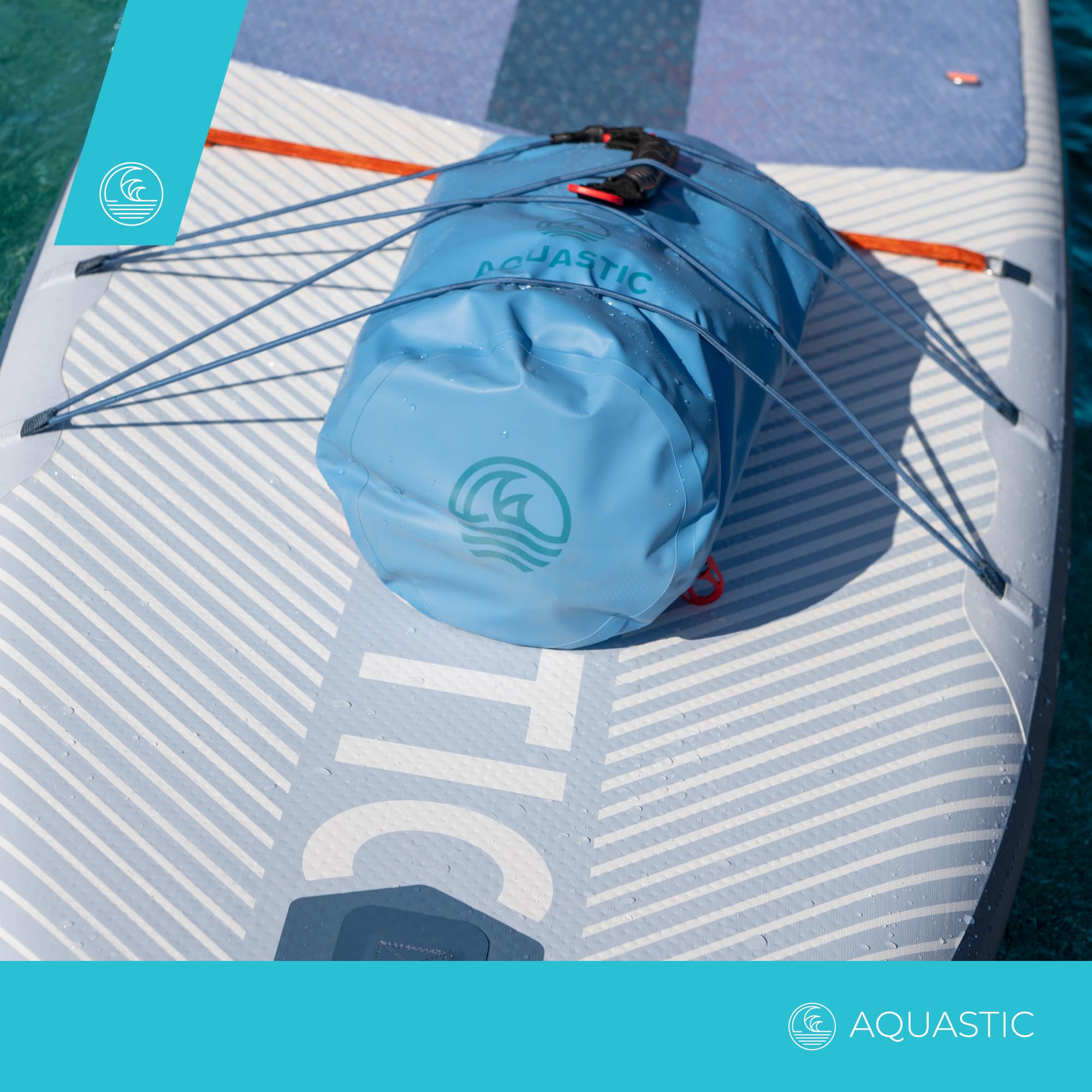 AQUASTIC Sac Étanche 20 L PVC 500D à bretelles