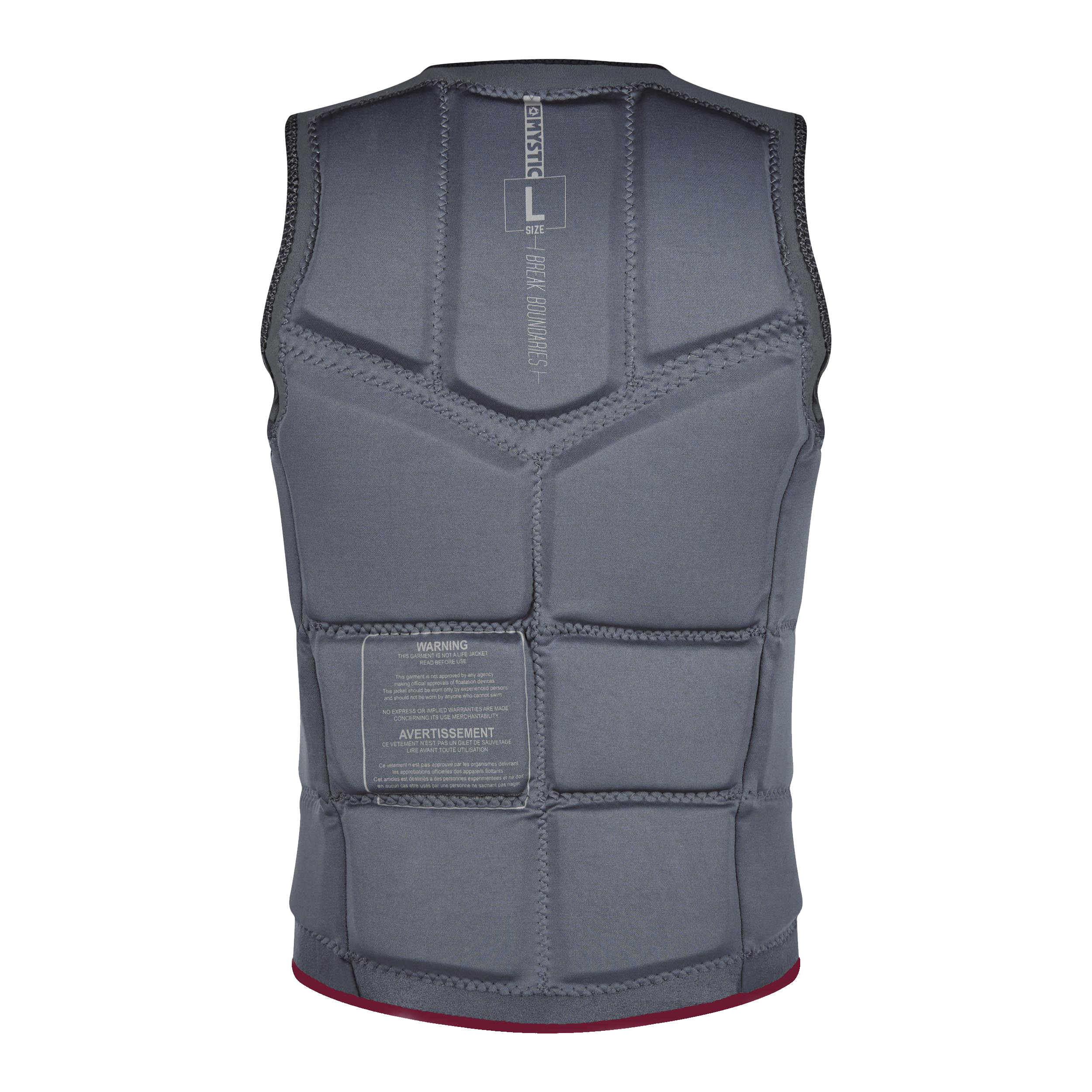 Mystic Star Impact Vest Fzip Wake CE gilet homme bordeaux