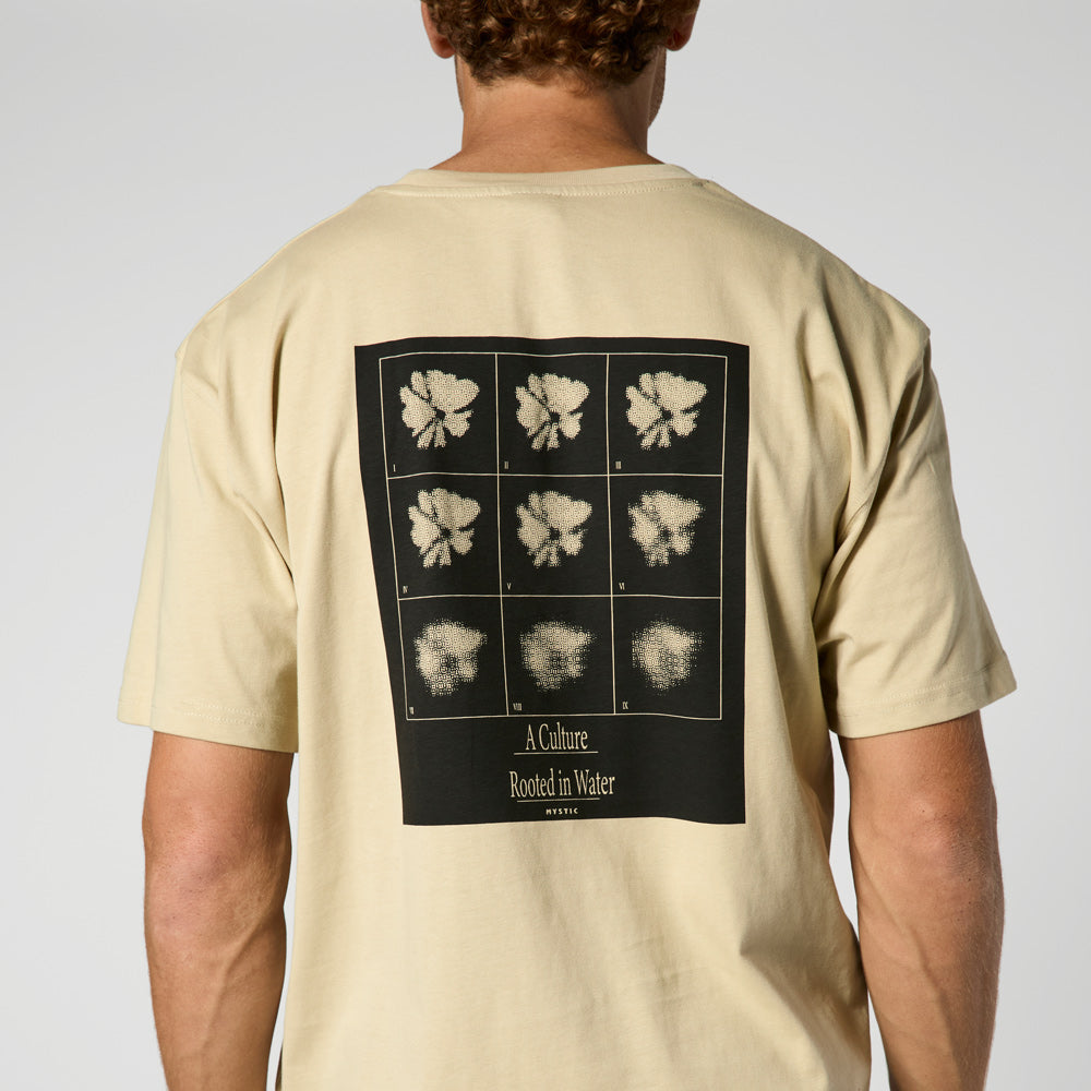 Mystic Pansy Tee t-shirt oversize kaki clair